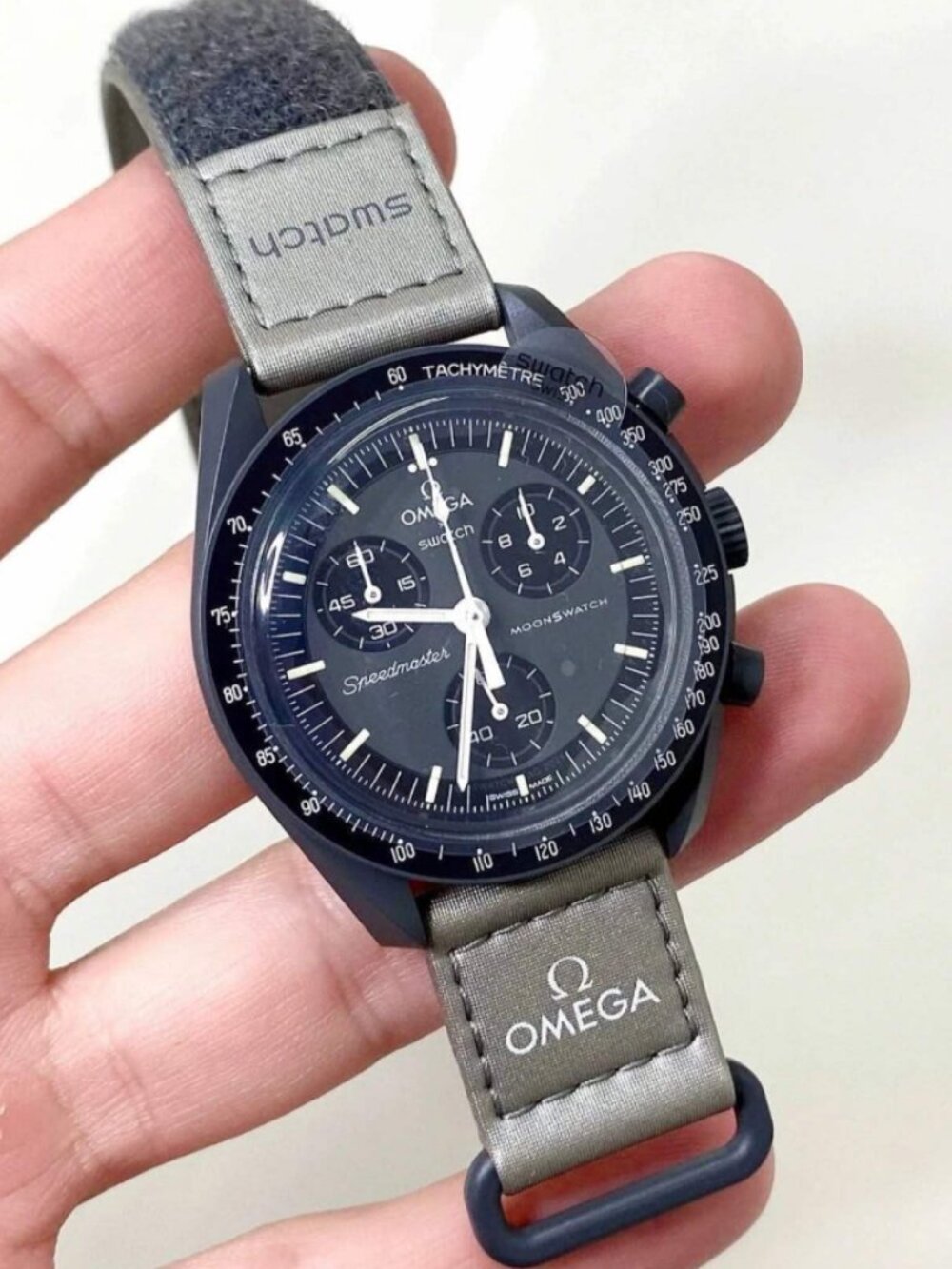 omega X Swatch Swatch MoonSwatch Bioceramic Mission To Mercury Watch.